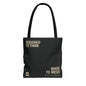'Designed to Think' Tote Bag — Canvas AOP Carryall