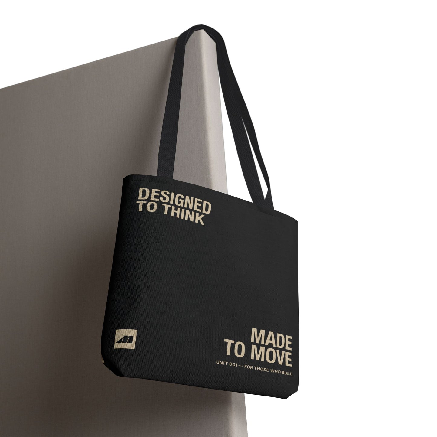 'Designed to Think' Tote Bag — Canvas AOP Carryall
